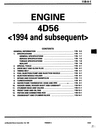 Thumbnail 1994 and subsequent Mitsubishi Engine 4D56 service Manual
