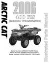 Thumbnail 2006 Arctic Cat AC 400 FIS Manual Service Repair Manual