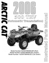 Thumbnail 2006 Arctic Cat AC 500 TRV Auto Service Repair Manual