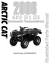 Thumbnail Arctic Cat AC 650 H1 Auto - 2006 Service Repair Manual