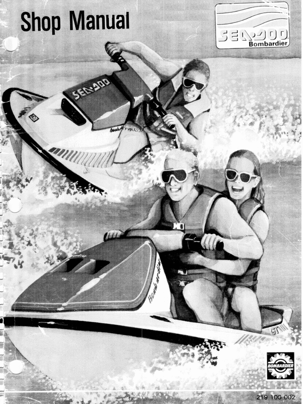 Product picture 1990 SeaDoo SP (5803) GT (5310) Service & WorkShop Manual