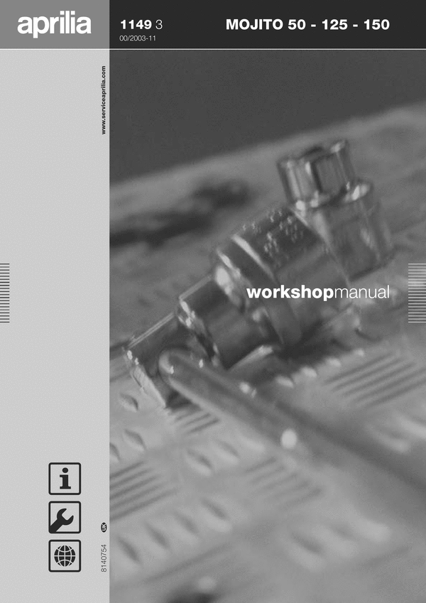Product picture Aprilia Habana Mojo 50 - 125 - 150 Service Repair Manual