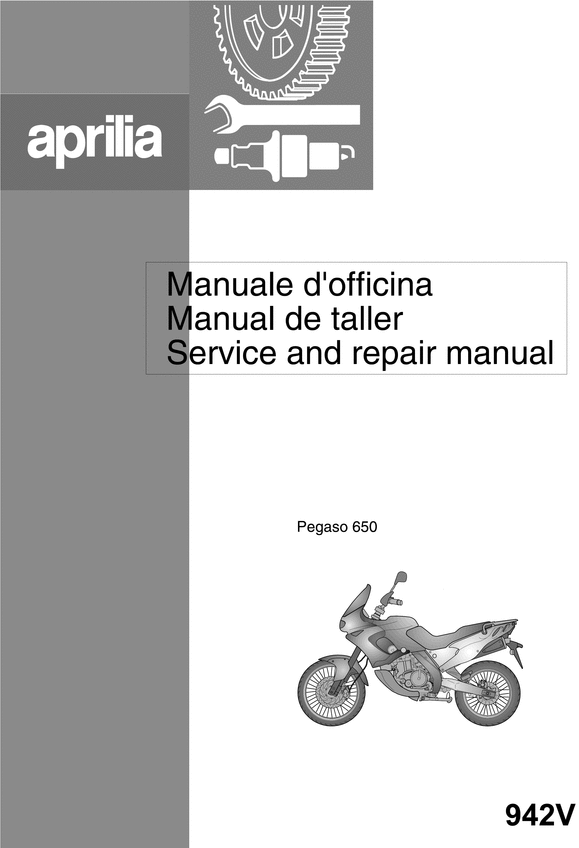 Product picture Aprilia Pegaso 650 1997 Service Repair Manual 942V Download