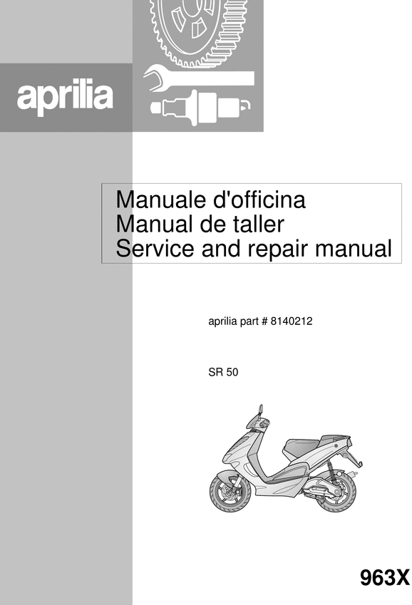 Product picture Aprilia SR50 Service Repair Manual Download