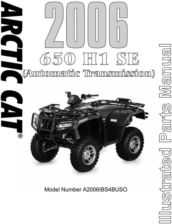 Product picture Arctic Cat AC 650 H1 Auto - 2006 Service Repair Manual