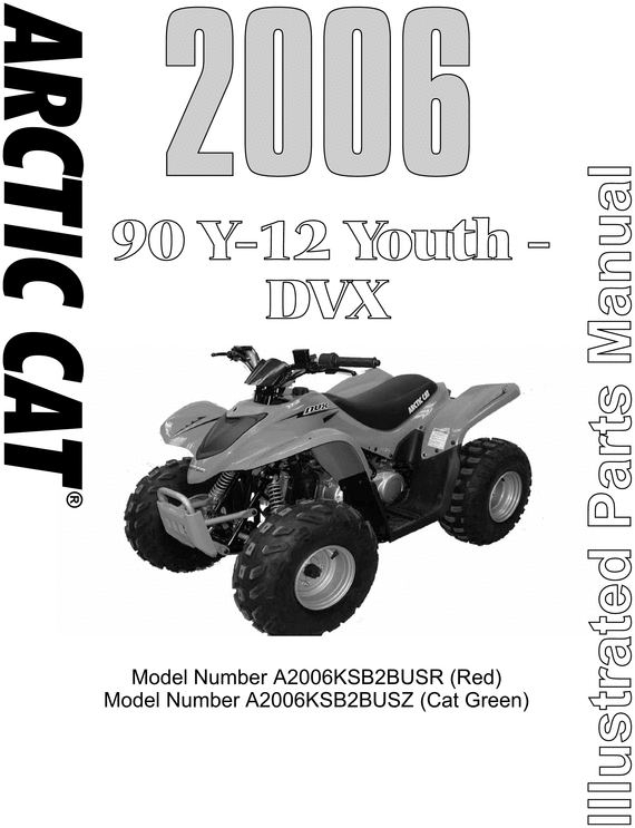 Product picture Arctic Cat AC 90 DVX90 - 2006 Service Repair Manual