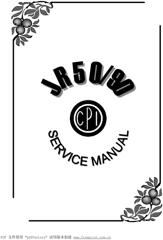 Product picture CPI JR 50-90 Cheetah XS Service & Repair Manual Download