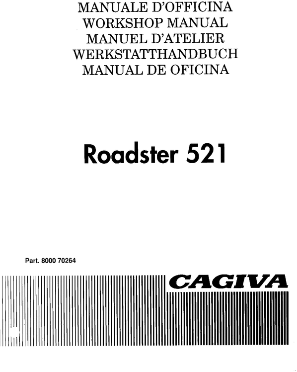Product picture Cagiva Roadster 521 1994 Service Repair Manual Download