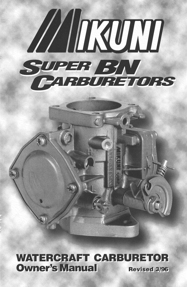 Product picture Mikuni Super BN Workshop & Service Manual Download
