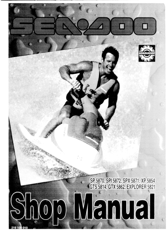 Product picture 1994 SeaDoo SP SPX SPI XP GTS GTX Explorer Service Manual